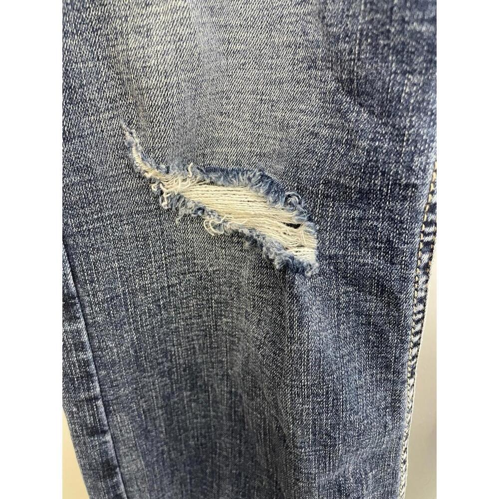 Silver Jeans Womens 29 Elyse Slim Bootcut Distressed Knee Low Rise Y2K Western - Picture 7 of 11
